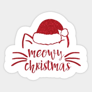 Meowy Christmas Sticker